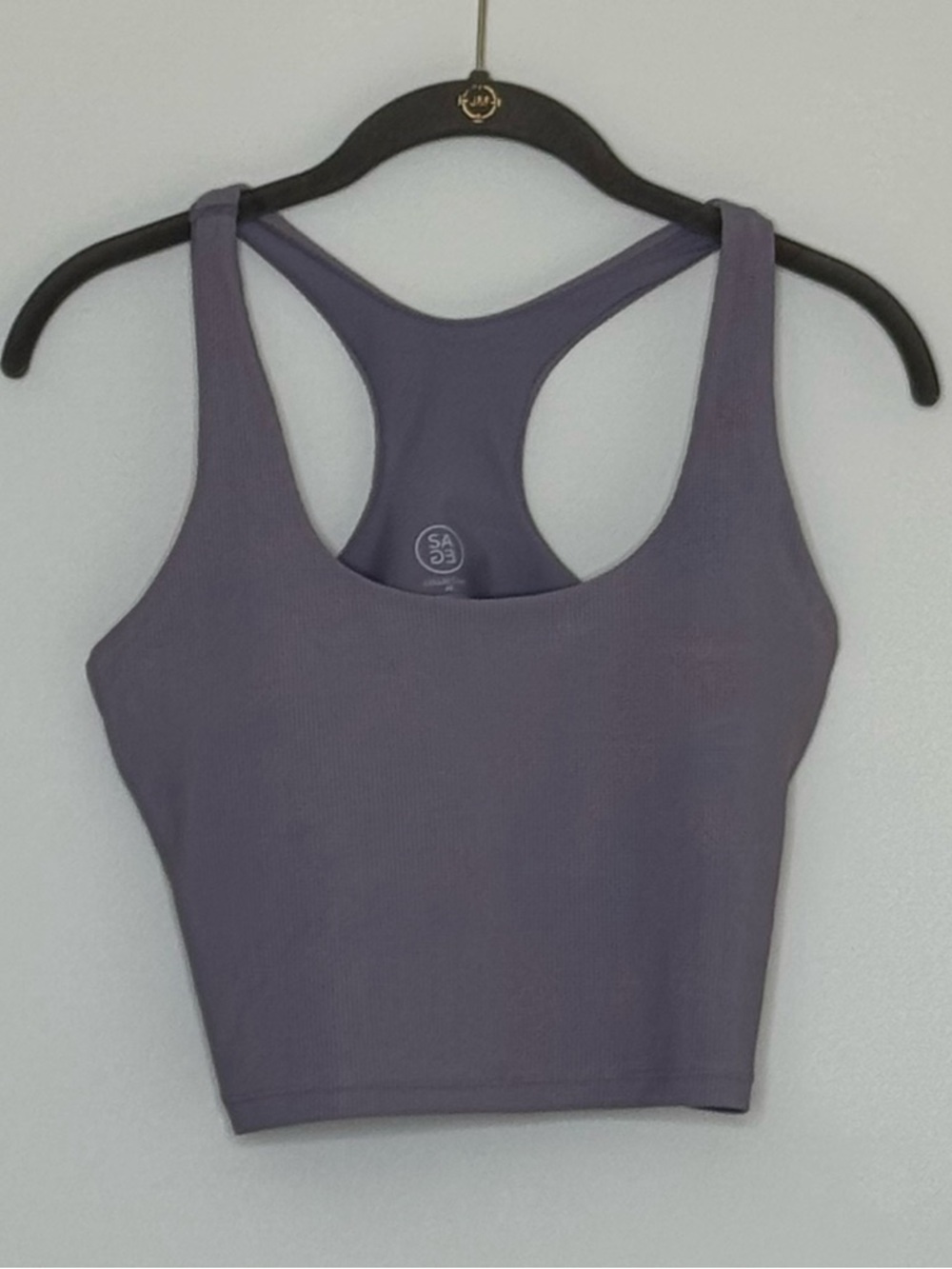 Sage Seamless Racerback Crop Tank - Lavender Purple